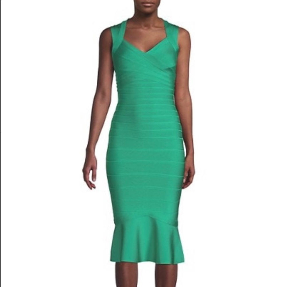 Herve Leger Flounce Bandage Dress- BNWT